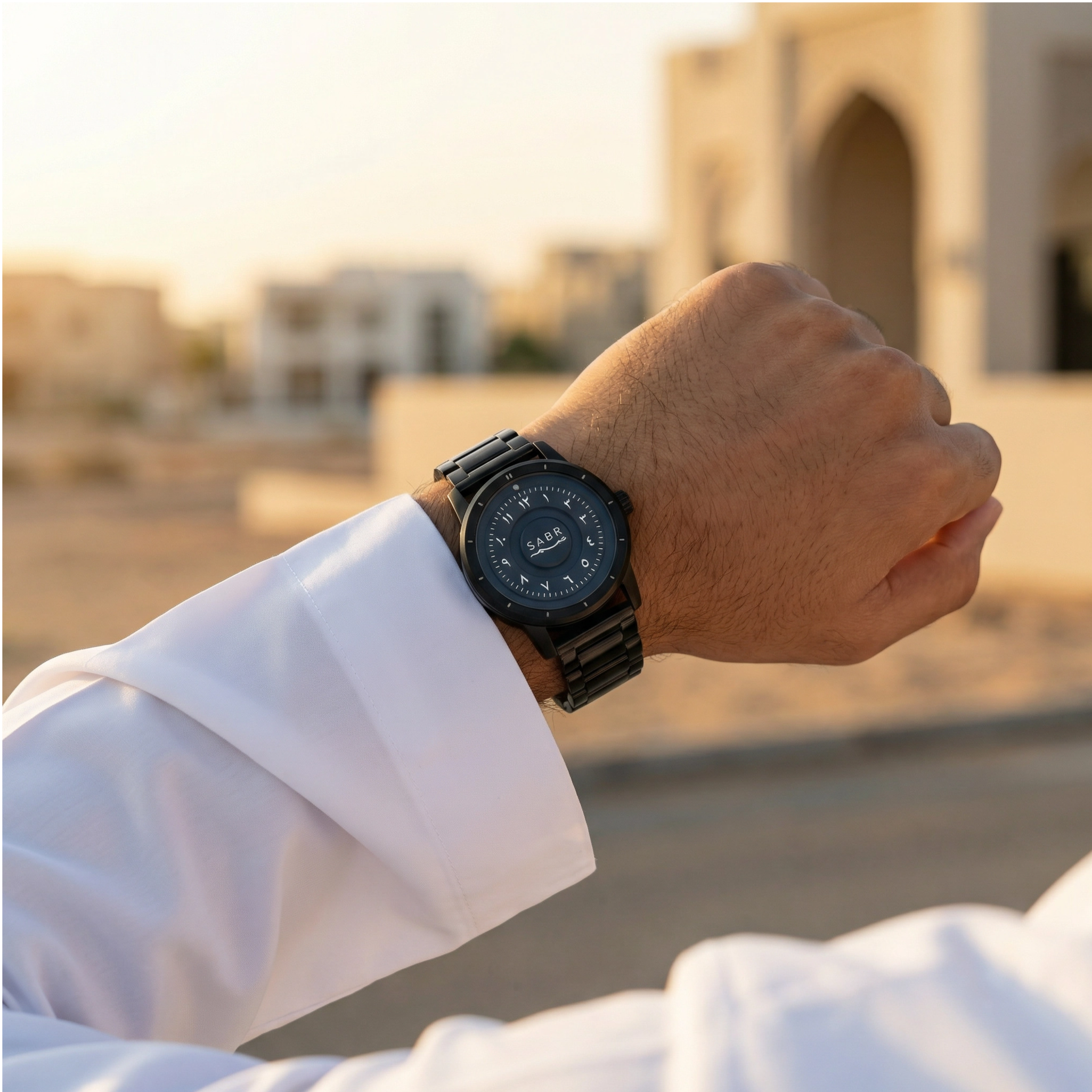 sabr arabic numeral watch 
